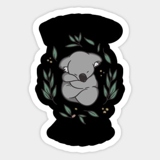 Koalafied napper Sticker